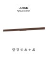 LOTUS * APLIQUE EXTERIOR 24W IP54 3000K CORTEN